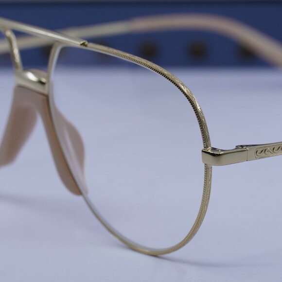 Gucci GG0432S 001 Aviator Sunglasses - Gold\Transparent - Picture 8 of 10